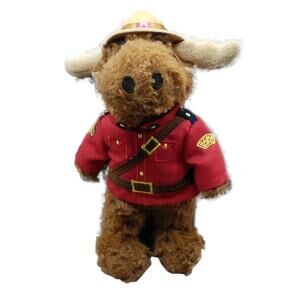 RCMP Moose Royal Canadian Mounted Police 8" Plush by Stuffed Animal House